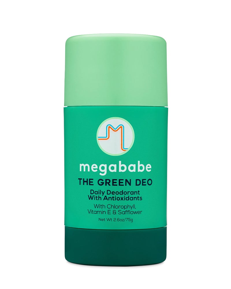 Megababe Daily Deodorant - The Green Deo with Anti-Antioxidants | Aluminum-Free, Solid, All Natural | Geranium & Lemon | Free from Parabens, Sulfates & Phthalates | 2.6 oz - Image 1