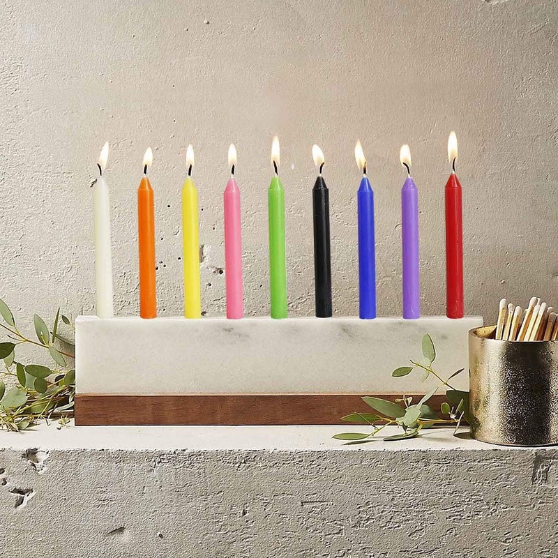 YOROXRG 100 pcs Spells Chime Candles Unscented Assorted Colors Mini Taper Candles | 4" Tall x 1/2" Diameter | Great for Casting Chimes, Rituals, Spells - Image 5