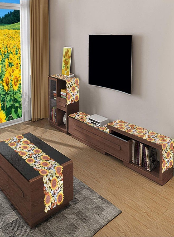 Simhomsen Embroidered Sunflowers and Butterflies Table Placemats for Spring and Summer (13 x 19 inches placemats Set of 4) - Image 5