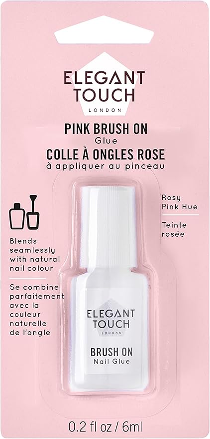 Elegant Touch Brush On Nail Glue Clear 6ml