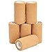 Juvale Cohesive SelfAdhering Elastic Bandage Wrap  Sprain Support  Medical Tape  Vet Wrap for Horses  Horse Leg Support  Sport Tape  Tattoo Bandage  4 in x 5 yd Tan Pack of 6 - Image 2