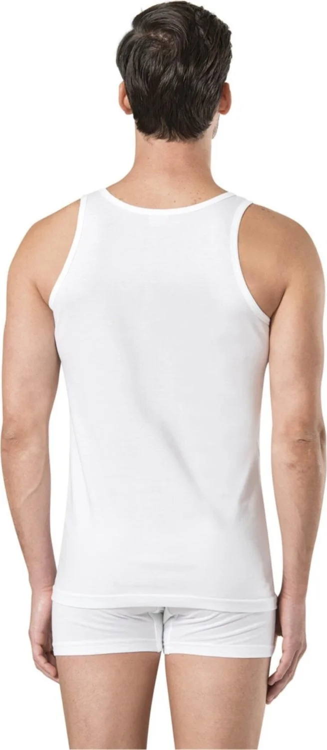 بيير كاردان 400 Men's 2-Piece Undershirt-White