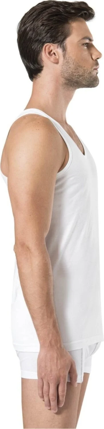 بيير كاردان 400 Men's 2-Piece Undershirt-White