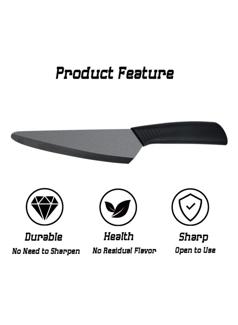 Astylway Ceramic Knife 6 inch Chef Knife Black Blade Small Paring Knife Fruit and Vegetable knife Longer Sharp Rust Proof Stain Resistant  - Image 3