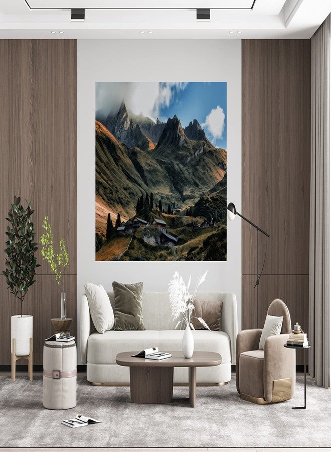 Print Panda Fabulous Landscape Wall Poster for Home Decor, Living Room, Bed Room, Kids Room, Play Room, Restaurant, Hotel (Self Adhesive Vinyl, Water Proof) (R013) (3 ft x 2 ft) - Image 3