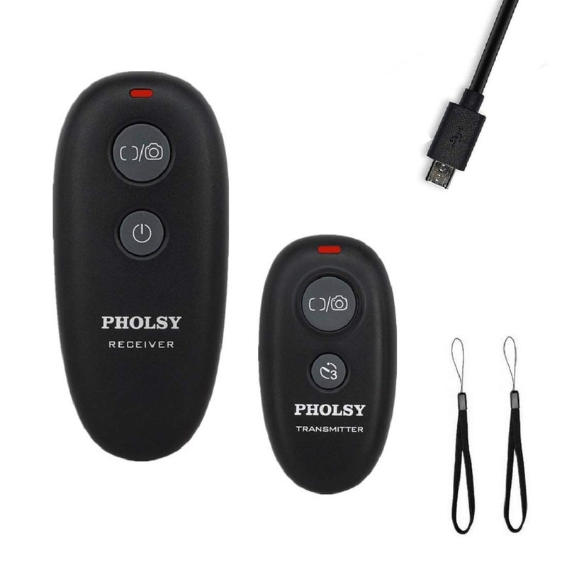 PHOLSY Wireless Shutter Release Camera Remote Control for Fujifilm GFX50S, XPro2, X-H1, X-T2, X-T1, X-T10, X-T20, X-T100, X-E2S, X-E2, X-M1, X-A3, X-A2, X-A1, X-A10, X100F, X100T, X70, X30, XQ2, XQ1 - Image 1