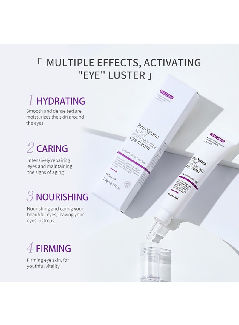 DEleventh Korean Brand Pro-Xylane Active Anti-Wrinkle Eye Cream 20g / Anti-Aging, Anti-Oxidation, Fade Fine Lines, Reduces Wrinkles, Dark Circles & Puffiness for Youthful, Bright Eyes - Image 4