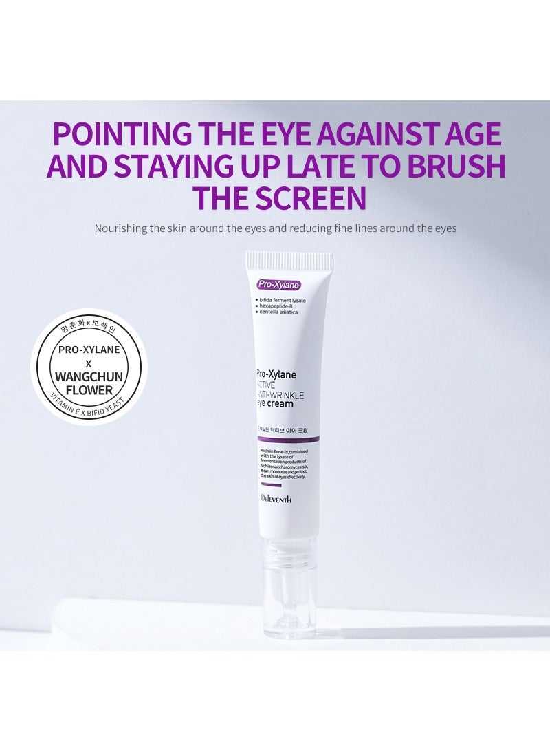 DEleventh Korean Brand Pro-Xylane Active Anti-Wrinkle Eye Cream 20g / Anti-Aging, Anti-Oxidation, Fade Fine Lines, Reduces Wrinkles, Dark Circles & Puffiness for Youthful, Bright Eyes - Image 2