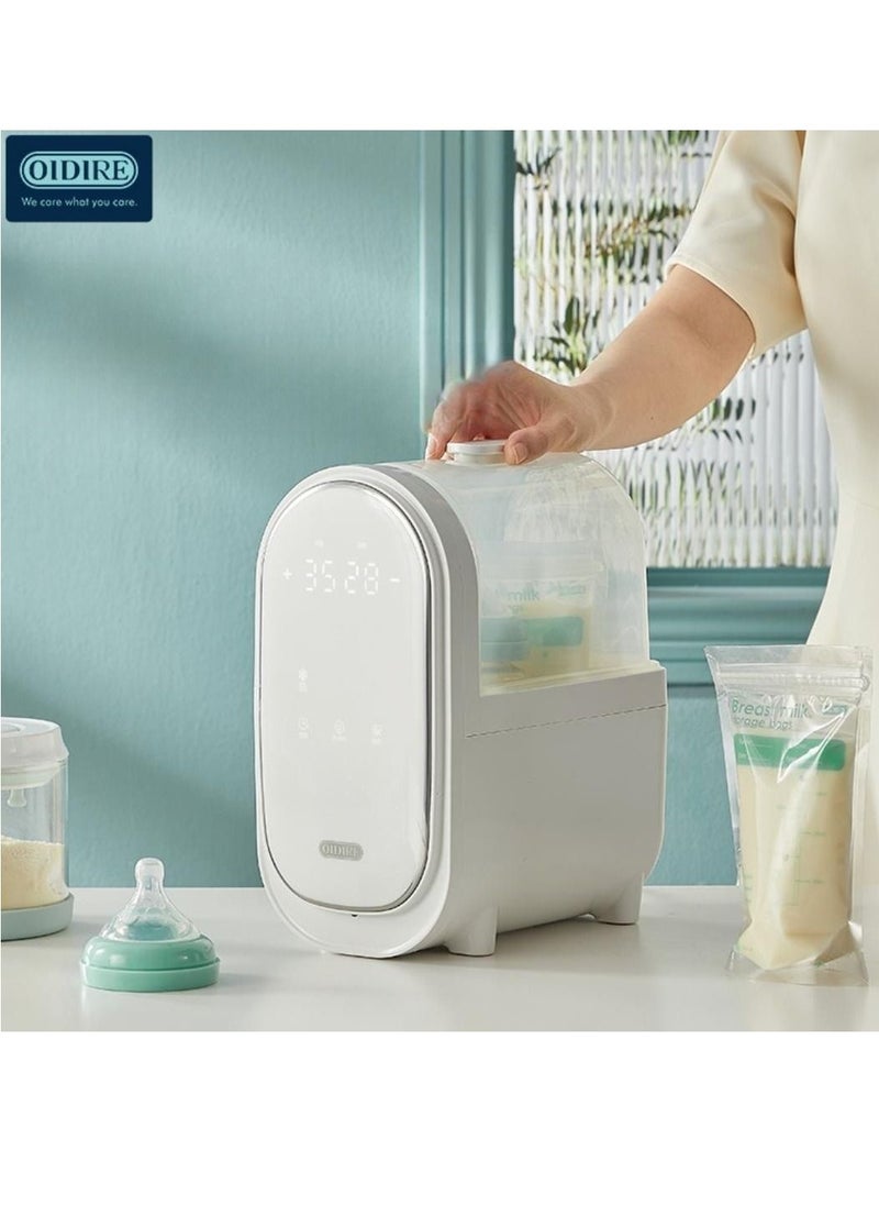 OIDIRE - Baby Bottle Warmer 7 in 1 Multi Function Bottle Warmer for Maternal Milk Large Double Bottle Warmer for Formula and Heating Food BPA Free Milk Warmer with Timer LCD Display and Night Light - Image 1