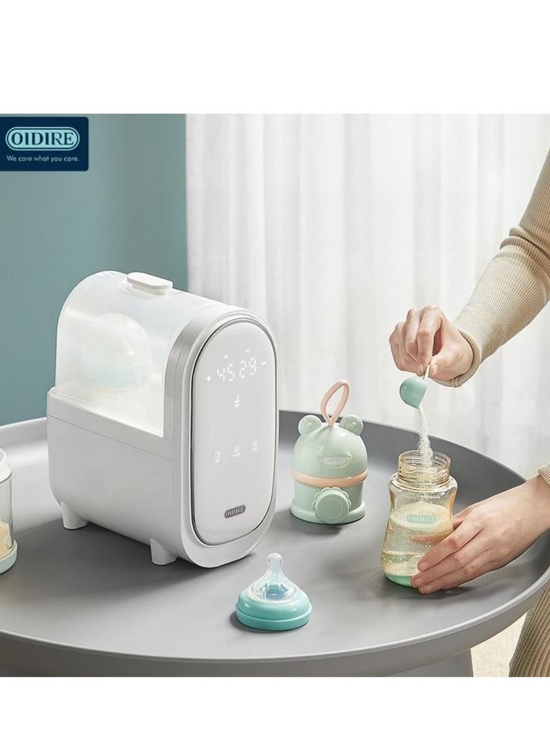 OIDIRE - Baby Bottle Warmer 7 in 1 Multi Function Bottle Warmer for Maternal Milk Large Double Bottle Warmer for Formula and Heating Food BPA Free Milk Warmer with Timer LCD Display and Night Light - Image 1