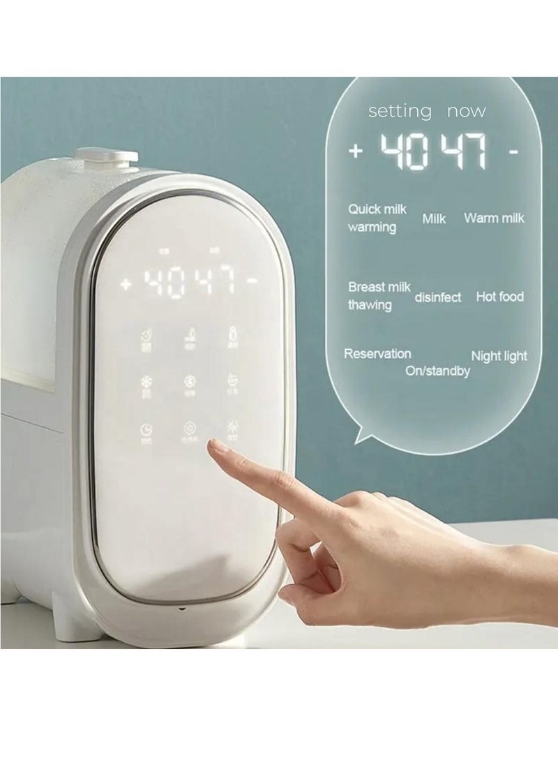 OIDIRE - Baby Bottle Warmer 7 in 1 Multi Function Bottle Warmer for Maternal Milk Large Double Bottle Warmer for Formula and Heating Food BPA Free Milk Warmer with Timer LCD Display and Night Light - Image 1