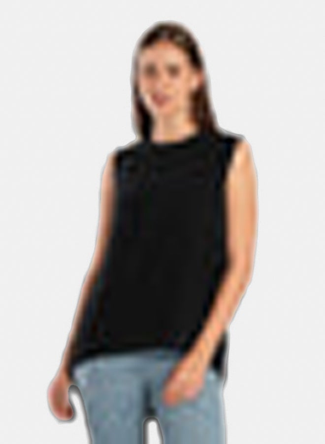 Clue Asymmetrical Sleeveless Blouse - Image 1