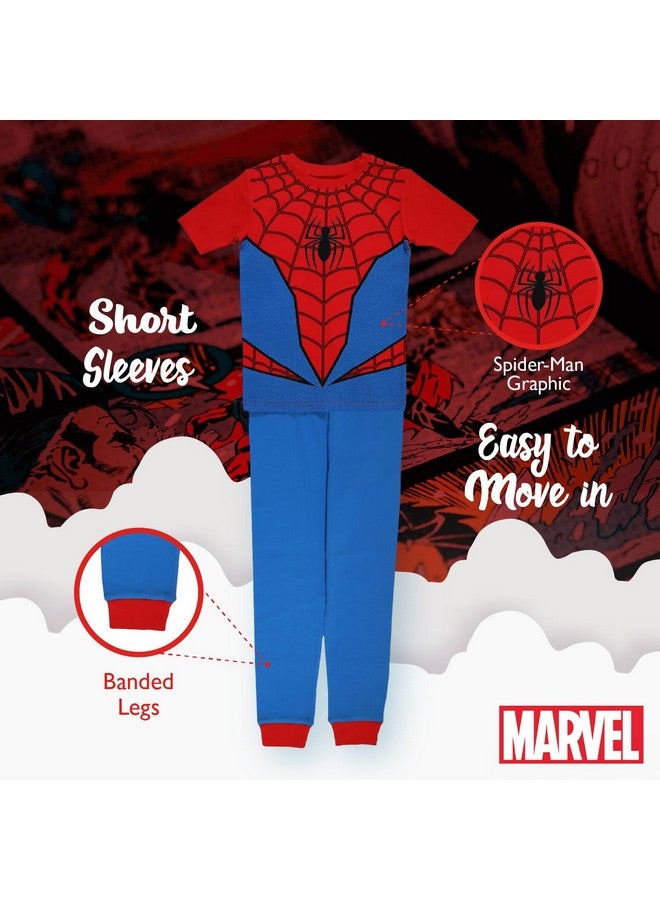 Marvel Unisex Child Kids' 2-piece Snug-fit Cotton Pajama Set, Spider Costume, 6 US - Image 4