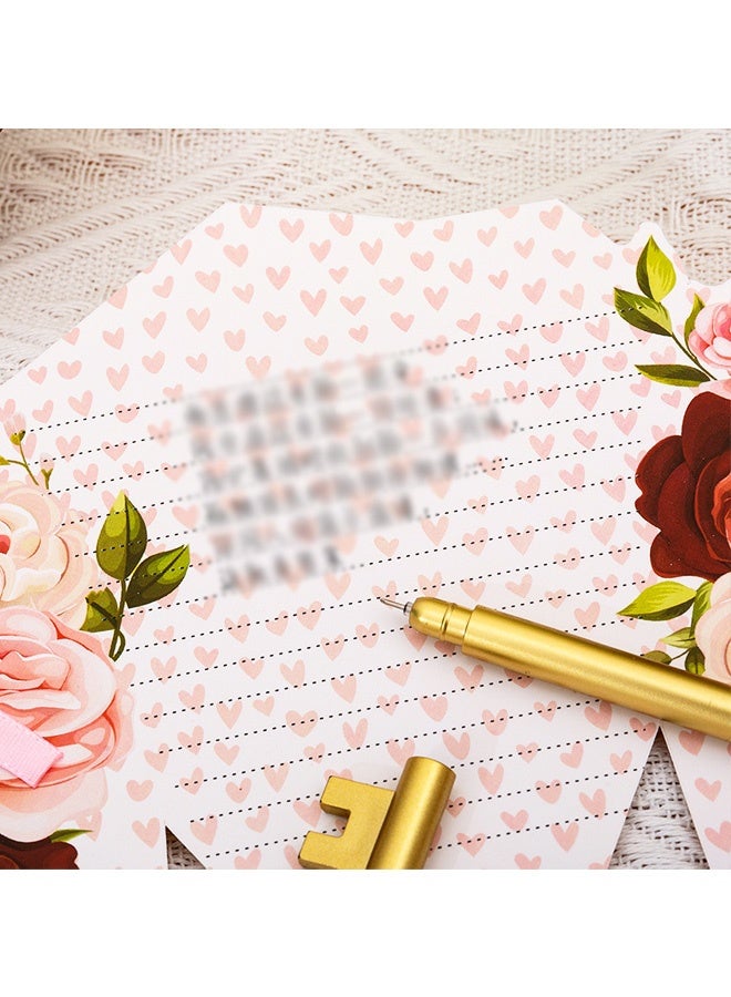 أربع بطاقات معايدة على شكل باقة زهور، بطاقات ملاحظات فارغة ثلاثية الأبعاد رائعة مزينة بشرائط فيونكة، بطاقات هدايا يدوية الصنع قابلة للطي على شكل زهور، بطاقات شكر للأحبة والأمهات والأصدقاء - Image 4