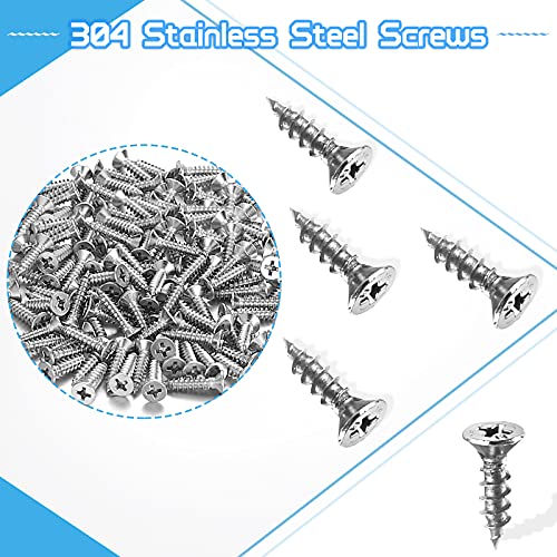 Carooyac 26PCS L Bracket + 156 Screws, Stainless Steel Small Corner Brace for Wooden Shelves, Tables & Cabinets - Image 3
