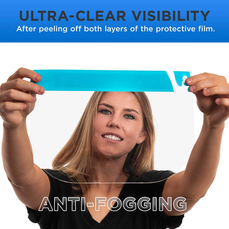 TCP Global Salon World Safety Face Shields Ultra Clear Protective Full Face Shields - Image 4