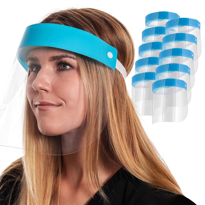 TCP Global Salon World Safety Face Shields Ultra Clear Protective Full Face Shields - Image 1