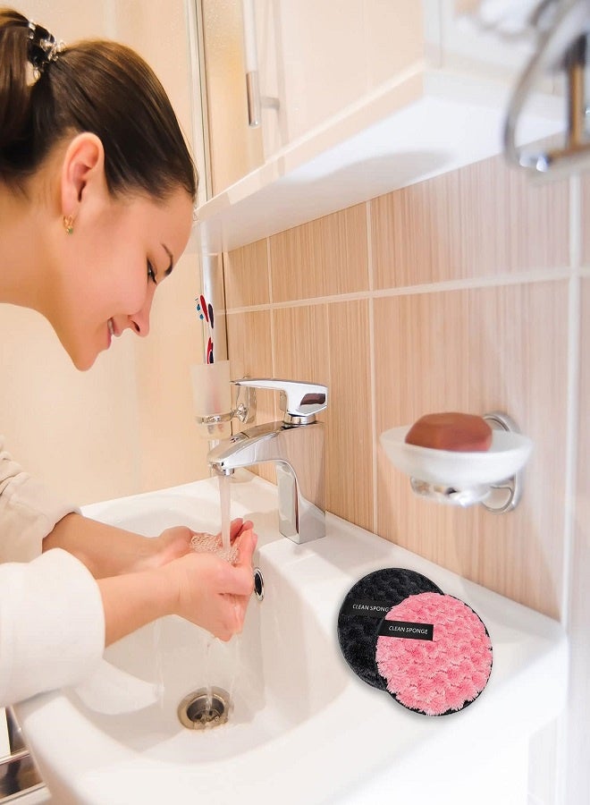 كلين سبونج مناديل إزالة المكياج - إزالة فعالة ولطيفة للبشرة الناعمة (عبوة من قطعتين) - Image 4