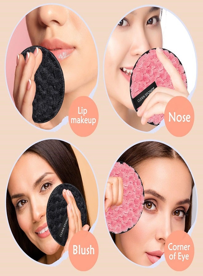 كلين سبونج مناديل إزالة المكياج - إزالة فعالة ولطيفة للبشرة الناعمة (عبوة من قطعتين) - Image 5