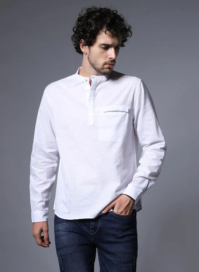 هاي ستار Men White Shirts