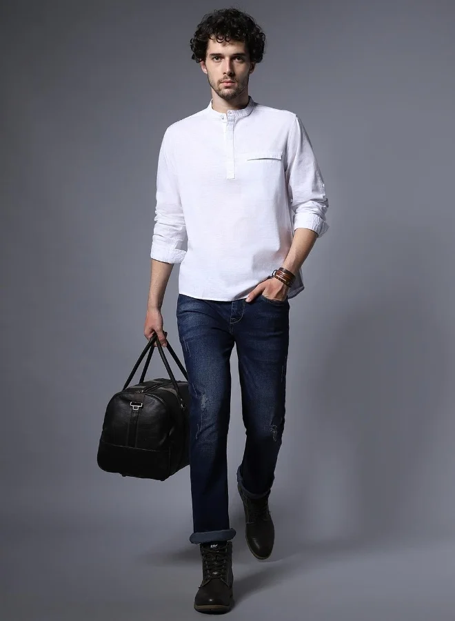 هاي ستار Men White Shirts
