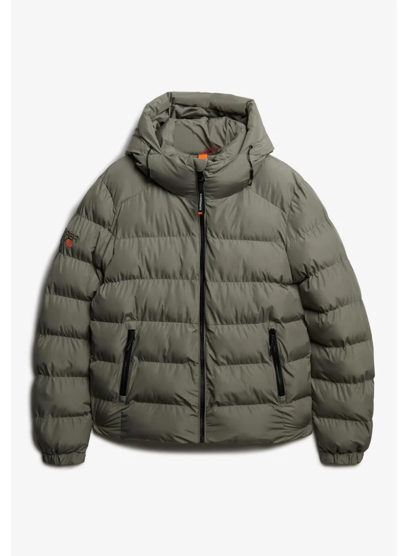 Hooded Sports Puffer Jacket