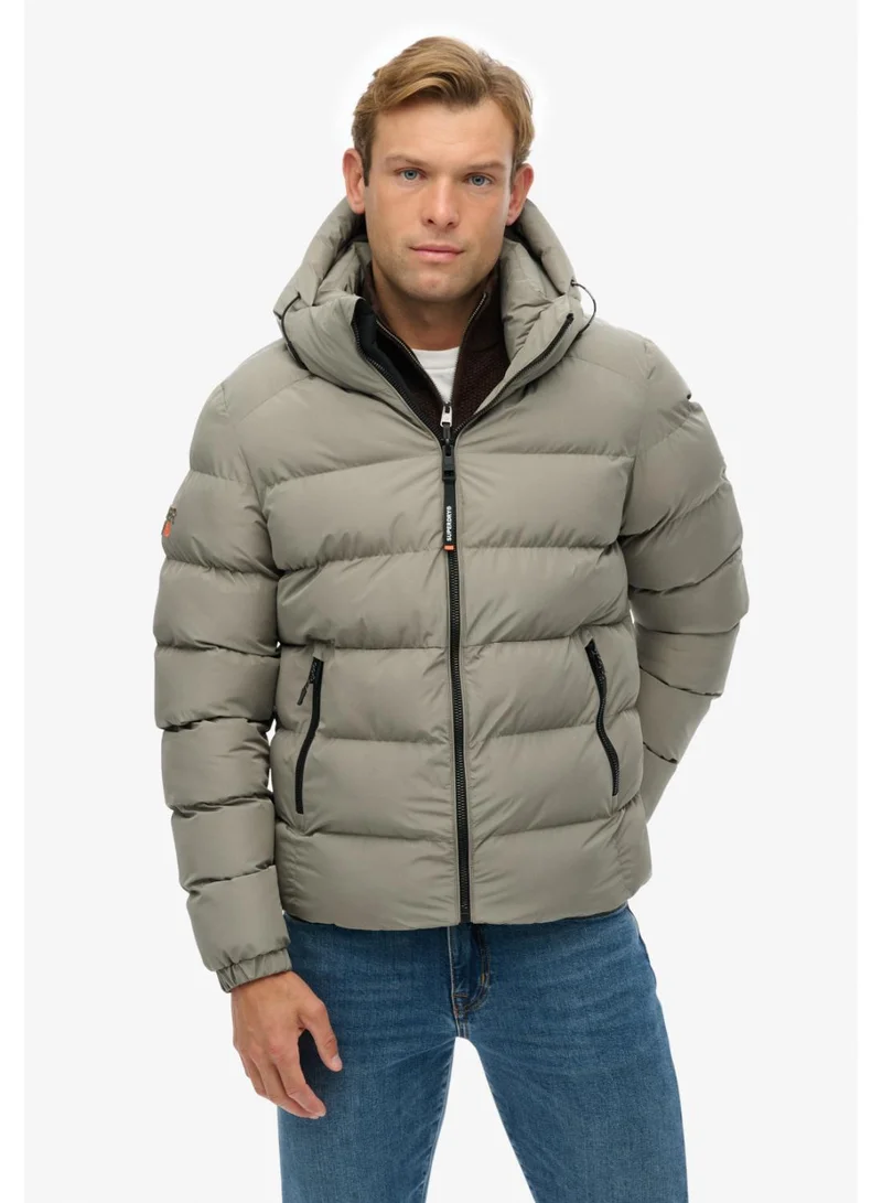 Hooded Sports Puffer Jacket