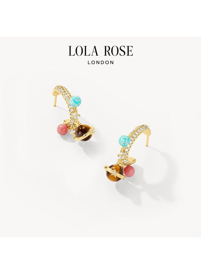 Lola Rose Sun-centered Silver Stud Earrings, Elegant Earrings For Women, Birthday Gift For Girls - Image 1
