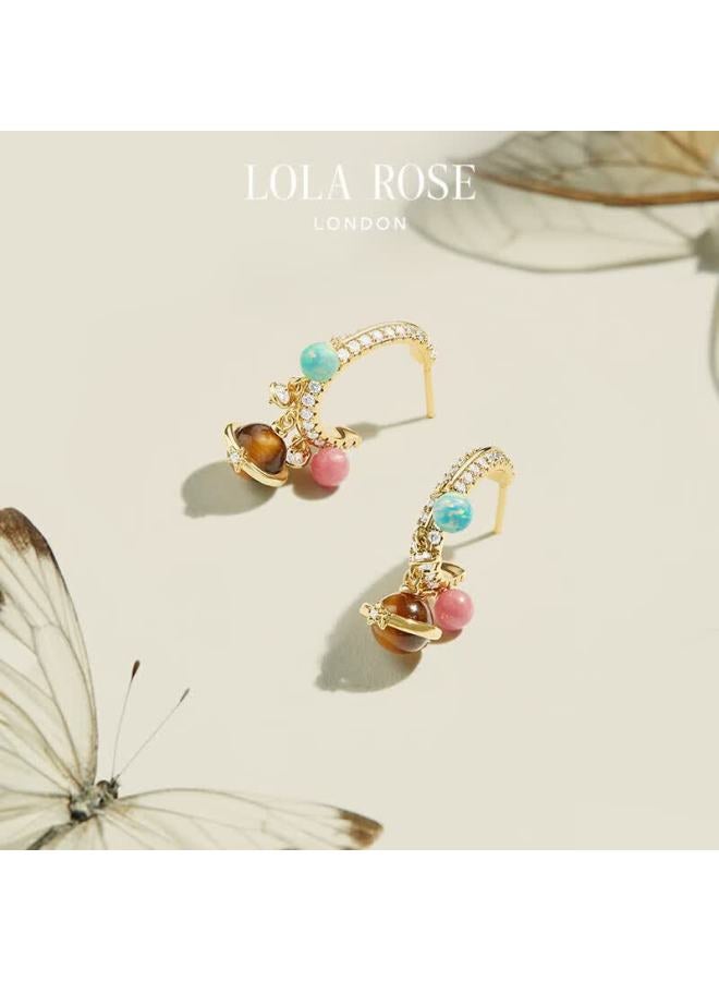 Lola Rose Sun-centered Silver Stud Earrings, Elegant Earrings For Women, Birthday Gift For Girls - Image 3