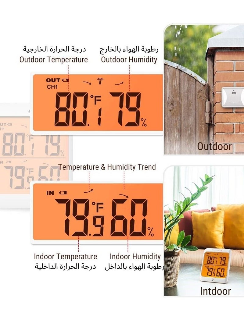 ArrowMan - ArrowMan TP-63c Thermometer Hygrometer for Indoor and Outdoor - Image 1