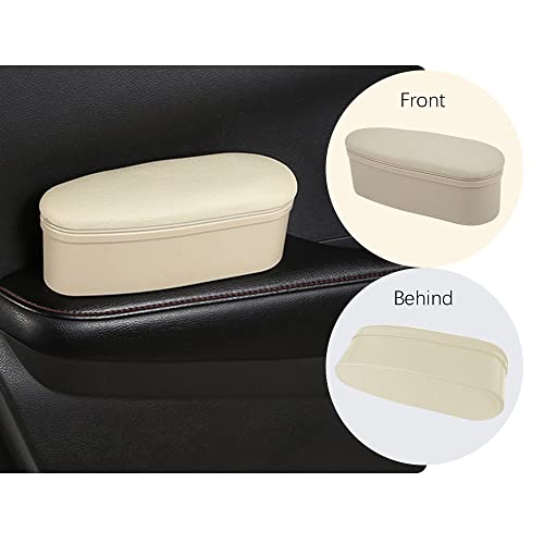 ASUBHA Car Armrest Support Cover, Arm Rest Cushion, Comfortable Car Side Door Armrest Pillow with Storage Box Relieve Driver Arm Fatigue, Waterproof Leather Driver Left Arm Rest Storage Cover for Cars - Image 3
