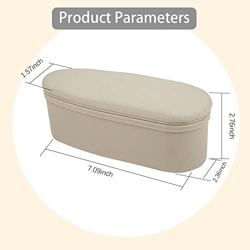 ASUBHA Car Armrest Support Cover, Arm Rest Cushion, Comfortable Car Side Door Armrest Pillow with Storage Box Relieve Driver Arm Fatigue, Waterproof Leather Driver Left Arm Rest Storage Cover for Cars - Image 2
