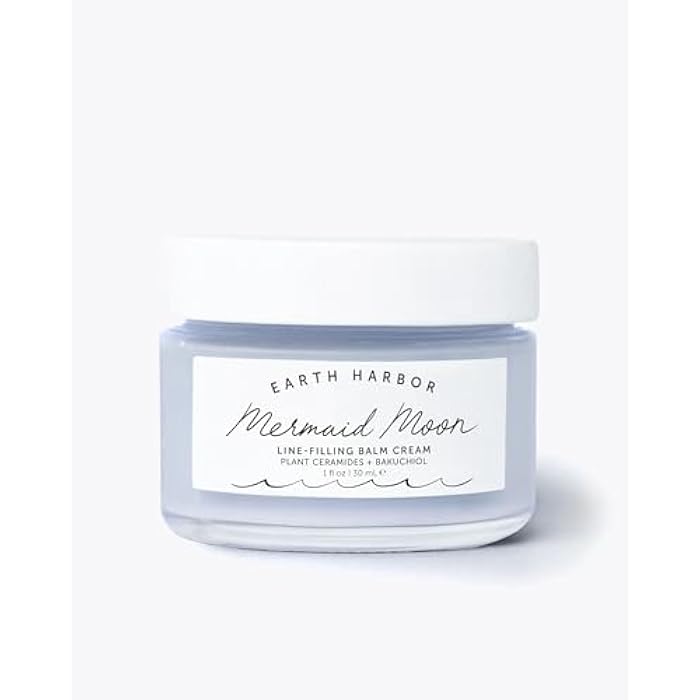 Earth Harbor Mermaid Moon Line-Filling Balm Cream - Vegan Night Treatment for Wrinkles and Hydration, with 20+ Actives - Deeply Restores and Nourishes Skin - Image 1