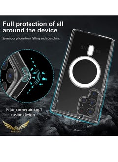 BORTONY Galaxy S23 Ultra Case with Support Magsafe Charging Ultra Thin Shockproof Transparent Non-Yellowing Compatible with Samsung Galaxy S23 Ultra Cover 6.8 inch 2023  - Image 5