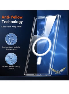 BORTONY Galaxy S23 Ultra Case with Support Magsafe Charging Ultra Thin Shockproof Transparent Non-Yellowing Compatible with Samsung Galaxy S23 Ultra Cover 6.8 inch 2023  - Image 3