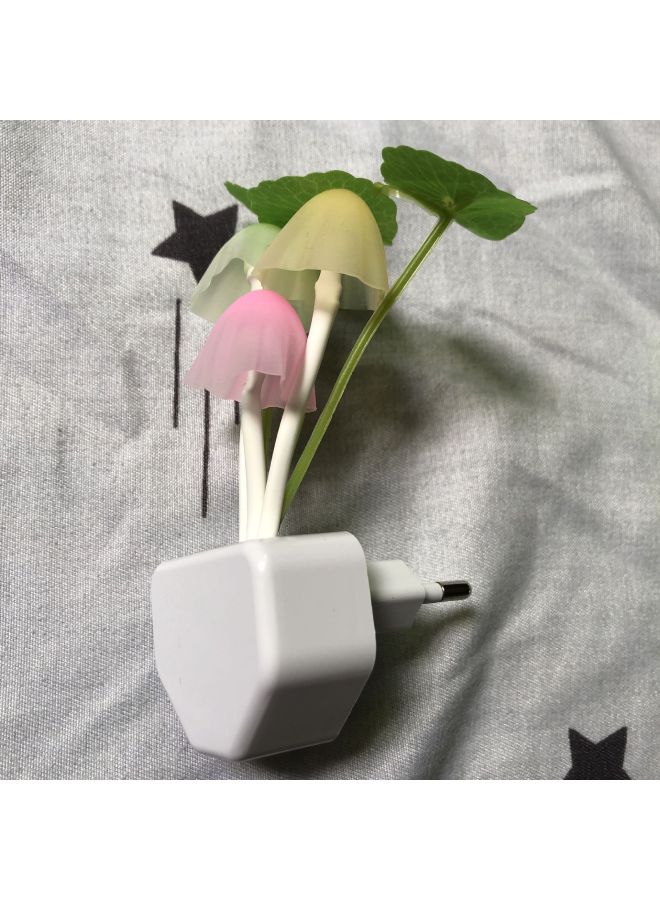 Mushroom Lamp Lotus Leaf Lamp Water Grass Night Light Triangle Lotus Leaf Lamp Creative Gifts Wholesale-Light Source Power:0.6-Light Color:Tricolor Mushroom Lotus Leaf European Rules  - Image 1