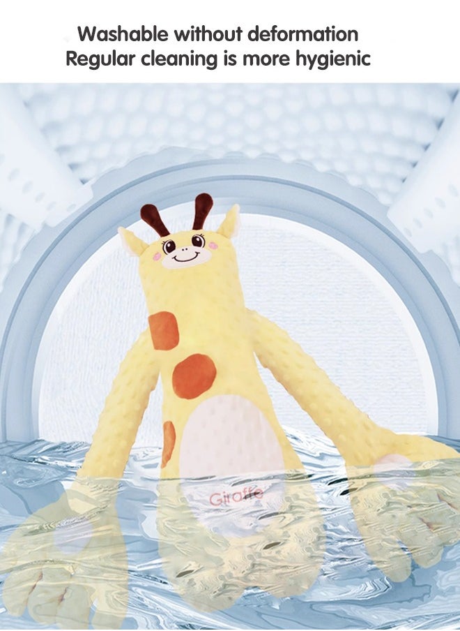 Super ZYouth Electric Baby Soothing Palm with Remote Control,  Anti-Startle Toddler Sleep Pillow with Cute Giraffe Design for Newborns, Yellow  - Image 4