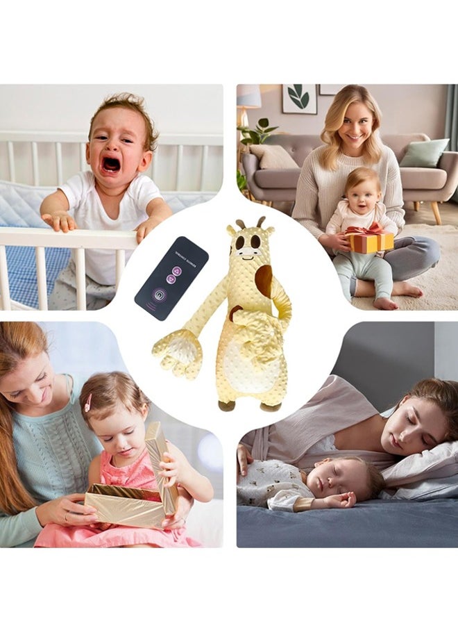 Super ZYouth Electric Baby Soothing Palm with Remote Control,  Anti-Startle Toddler Sleep Pillow with Cute Giraffe Design for Newborns, Yellow  - Image 5