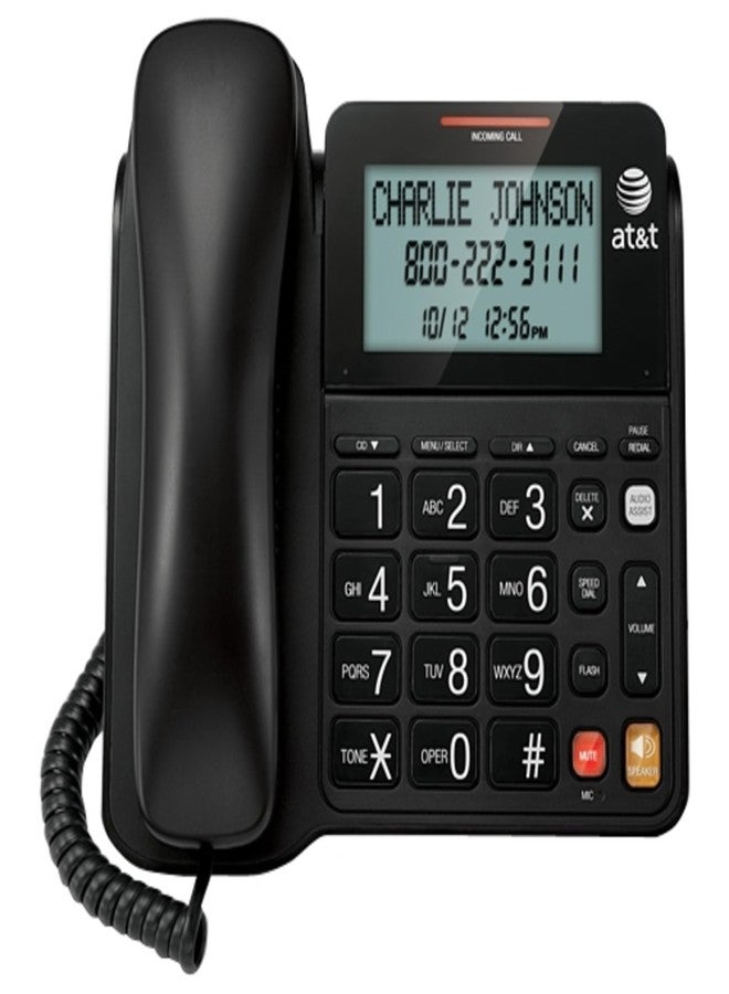 هاتف أرضي من طراز AT&T CL2940BK، سماعة واحدة