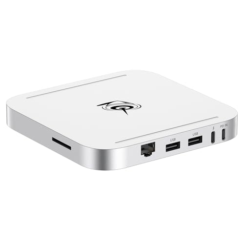 Beelink Mate SE-A 80Gbps USB-C Docking Station for SER8/SER9 PRO Mini PC, Dual M.2 PCIex2 SSD Slot(16TB Max), USB-A3.0 * 2, 2.5G LAN*1, SD4.0 * 1, Aluminum Alloy, Frost Silver - Image 1