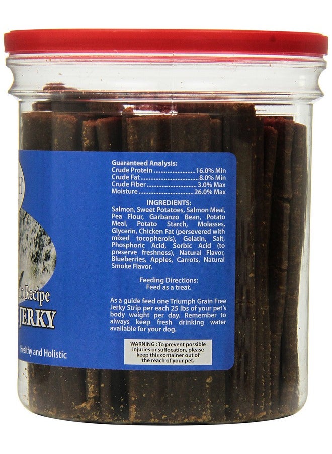 TRIUMPH Truimph Super Premium Dog Treats 00851 Dog Salmon & Sweet Potato Jerky, 24Ounce 1.5 Pounds  - Image 3