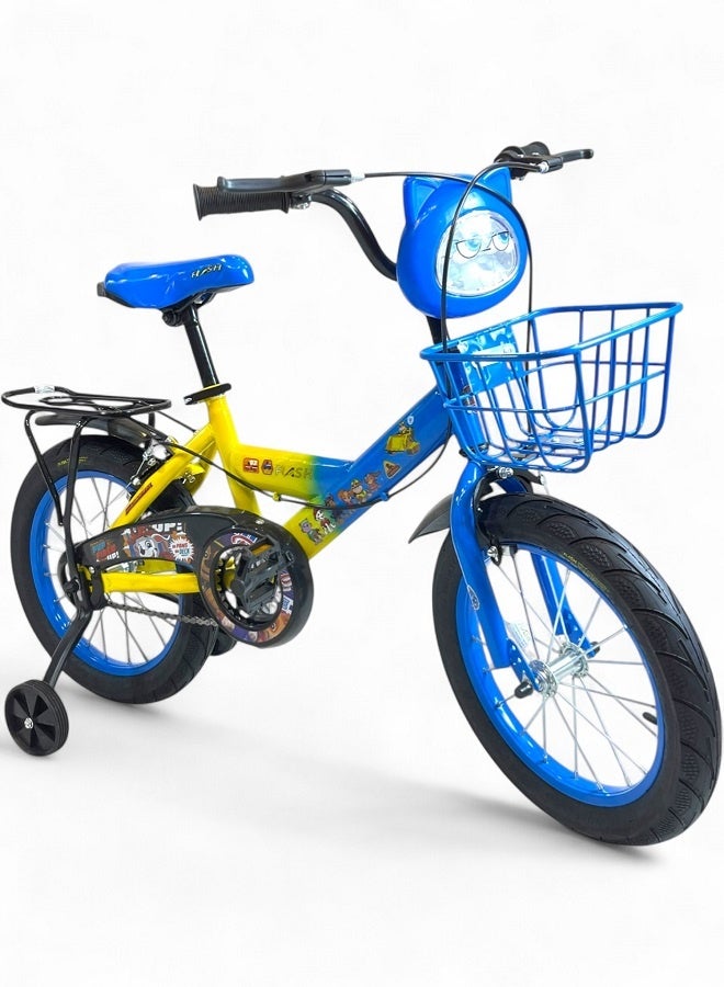 Flash children's bike with lights and sounds - blue - size 16 - from 5 to 8 years - official agent in Egypt, product GTG TOYS - Image 1