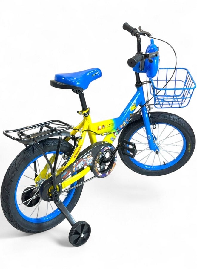 Flash children's bike with lights and sounds - blue - size 16 - from 5 to 8 years - official agent in Egypt, product GTG TOYS - Image 2