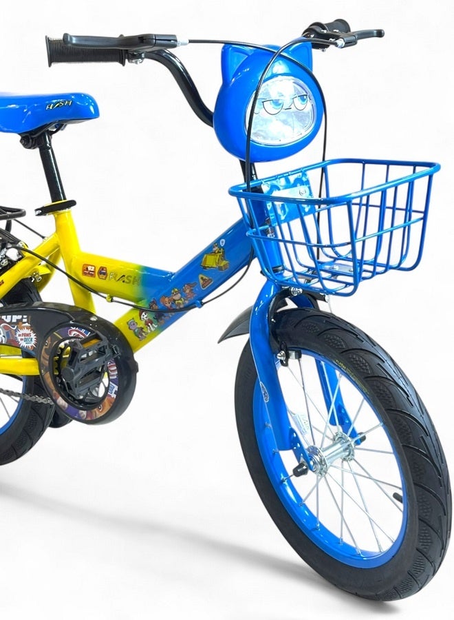 Flash children's bike with lights and sounds - blue - size 16 - from 5 to 8 years - official agent in Egypt, product GTG TOYS - Image 4