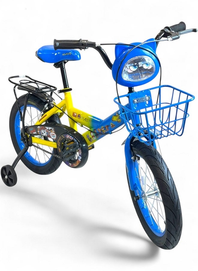 Flash children's bike with lights and sounds - blue - size 16 - from 5 to 8 years - official agent in Egypt, product GTG TOYS - Image 5