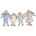 Giant bean Bunny Toys for Kids Easter Bunny 4 PCS Hand Made Rabbit Family Dolls with Removable Clothes Suitable for Infants Boys and Girls Dollhouse People Easter Basket Essentials - Image 2