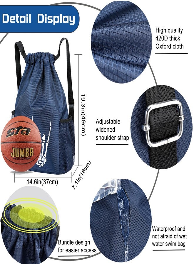 viofre Drawstring Backpack Drawstring Bag Small Gym Bag Backpack for Men Women Skull Draw String Back Bags Basketball Bags Sports Wrestling package Waterproof String Cinch Soccer Workout Swim Gymnastics - Image 2