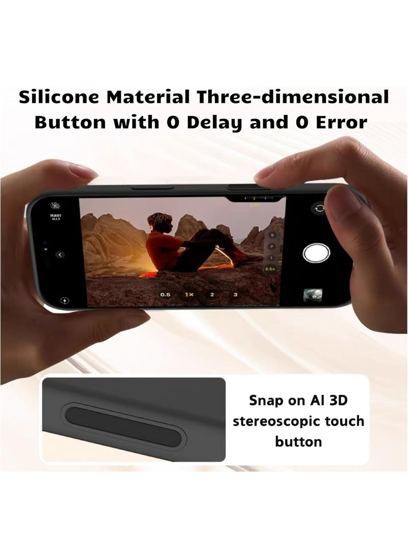 Generic - Camera Control Button Protector for iPhone 16 | 16 Pro Max | 16 Pro | 16 Plus Soft Silicone Protector Camera Control Button Accessories,Support Control Zoom Click Slide, Prevent Damage (Black) - Image 1