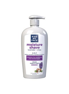 Kiss My face Moisturising Shave Gel (Lavender & Shea) (11Oz) 326Ml  - Image 1