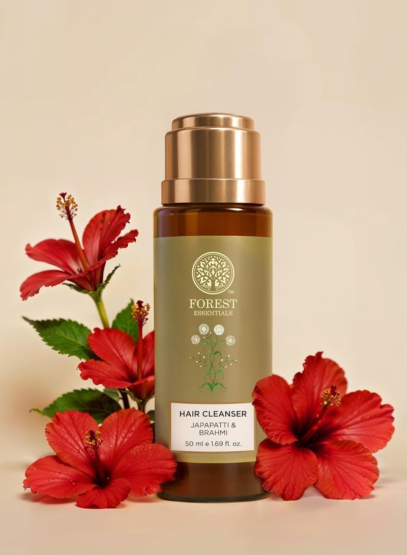 Forest Essentials Hair Cleanser, Japapatti and Brahmi, 50ml - Image 1
